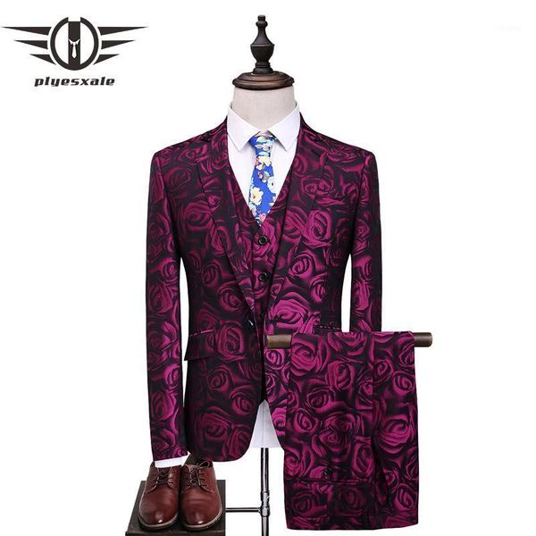 plyesxale floral suit men 2021 purple rose flower pattern wedding suits for men 4xl 5xl slim fit mens party prom suits q3571, White;black
plyesxale floral suit men 2021 purple rose flower pattern wedding suits for men 4xl 5xl slim fit mens party prom suits q3571, White;black