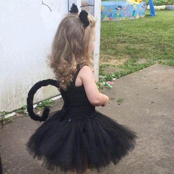 children's girls halloween costumes play black cat tutu dress headband tie tail brazilian dress, Red;yellow
children's girls halloween costumes play black cat tutu dress headband tie tail brazilian dress, Red;yellow