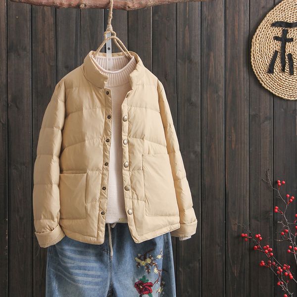 women's feather coat, white super light duck feather, delicate cotton tang, autumn, 2020
women's feather coat, white super light duck feather, delicate cotton tang, autumn, 2020