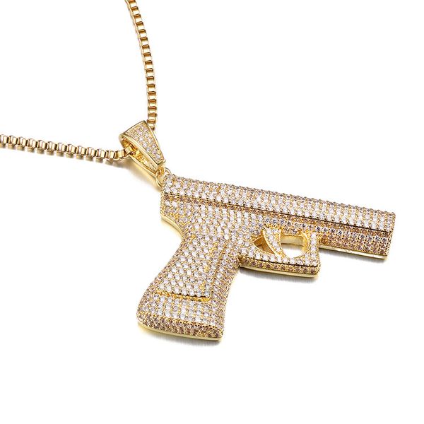 europe and america creative fashion brand pistol pendant customized wholesale gold plated zircon fashion cool necklace pendant jewelry, Black
europe and america creative fashion brand pistol pendant customized wholesale gold plated zircon fashion cool necklace pendant jewelry, Black