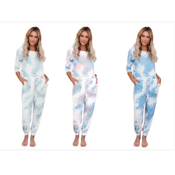 women tracksuit designer tie dyed printing long sleeve pants sports two piece set club lady casual sportswear 2020 jck, Gray
women tracksuit designer tie dyed printing long sleeve pants sports two piece set club lady casual sportswear 2020 jck, Gray
