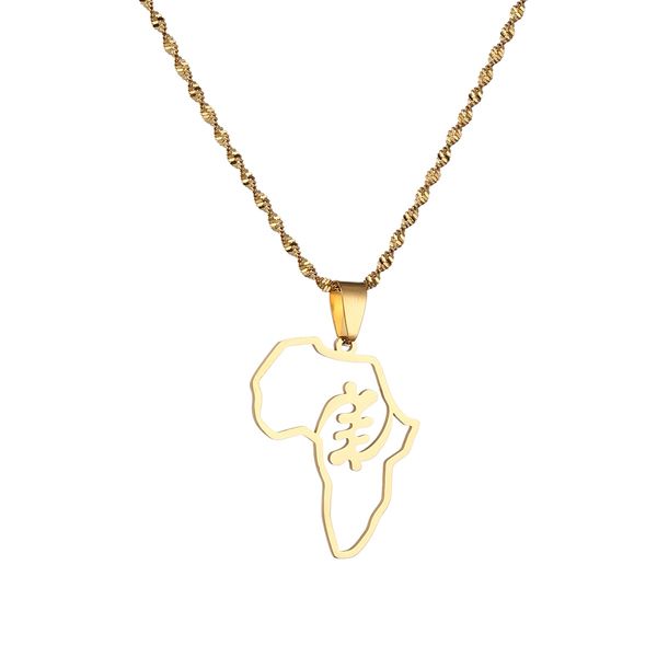 african map symbol pendant necklaces women stainless steel adinkra gye nyame ghana ethnic jewelry, Silver
african map symbol pendant necklaces women stainless steel adinkra gye nyame ghana ethnic jewelry, Silver