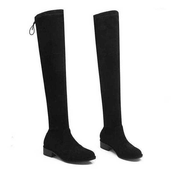 on slip plus size long boots over the knee boots women shoes woman winter black flock square mid heels metal lace up1
on slip plus size long boots over the knee boots women shoes woman winter black flock square mid heels metal lace up1