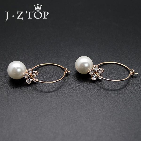 jzcute flower zircon hoop earrings for woman imitation pearls small round earring lady crystal wedding brincos jewelry, Golden;silver
jzcute flower zircon hoop earrings for woman imitation pearls small round earring lady crystal wedding brincos jewelry, Golden;silver