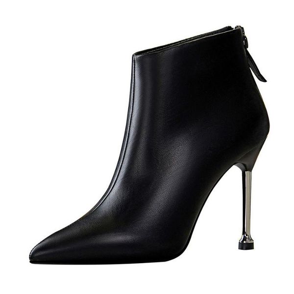 boots meriahzheng fashion simple thin heeled high heel pointed short tube women's nightclub slim ds-663, Black
boots meriahzheng fashion simple thin heeled high heel pointed short tube women's nightclub slim ds-663, Black