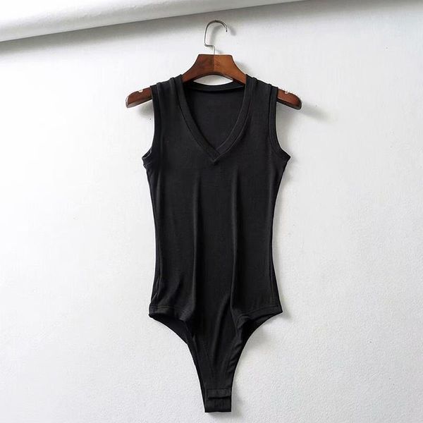 autumn new women's european and american style v-neck sleeveless vest slim solid color jumpsuit women catsuit streetwear clothes, Black;white
autumn new women's european and american style v-neck sleeveless vest slim solid color jumpsuit women catsuit streetwear clothes, Black;white