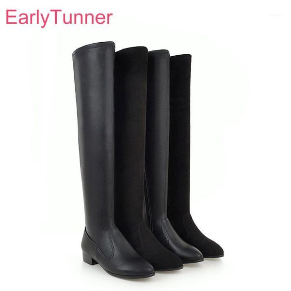 new round toe black women over the knee boots fashion low heels lady party shoes el812 plus big size 10 33 43 481
new round toe black women over the knee boots fashion low heels lady party shoes el812 plus big size 10 33 43 481
