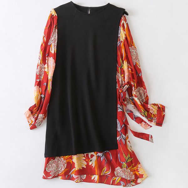 2020 new products spring and summer printed real rural dress in silk of women temperament 56je, Black;gray
2020 new products spring and summer printed real rural dress in silk of women temperament 56je, Black;gray