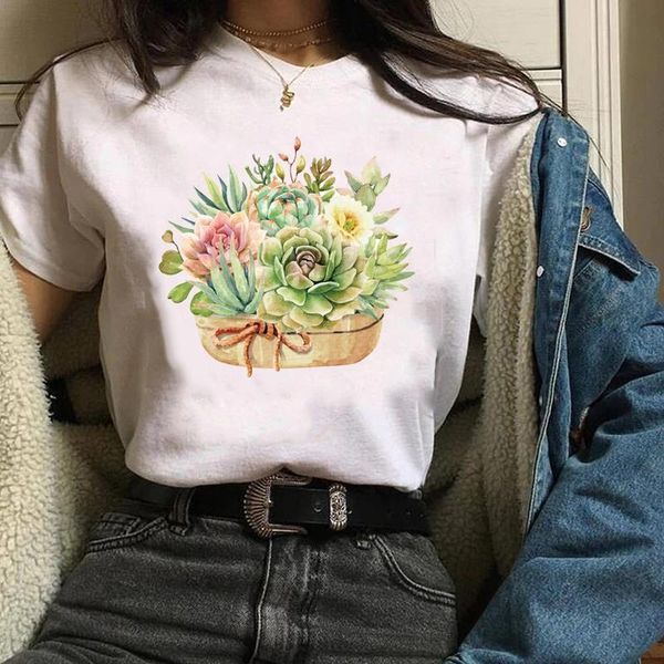 женщины lady teers print графическое растение цветок кактус растение mujer camisetas одежда топы одежды женская футболка женская футболка, White
женщины lady teers print графическое растение цветок кактус растение mujer camisetas одежда топы одежды женская футболка женская футболка, White