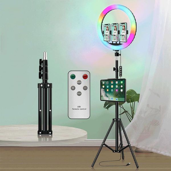 12/13 inch rgb led selfie ringlight with tripod stand tablet phone holder live video pgraphy dimmable lamp for live boadcast
12/13 inch rgb led selfie ringlight with tripod stand tablet phone holder live video pgraphy dimmable lamp for live boadcast
