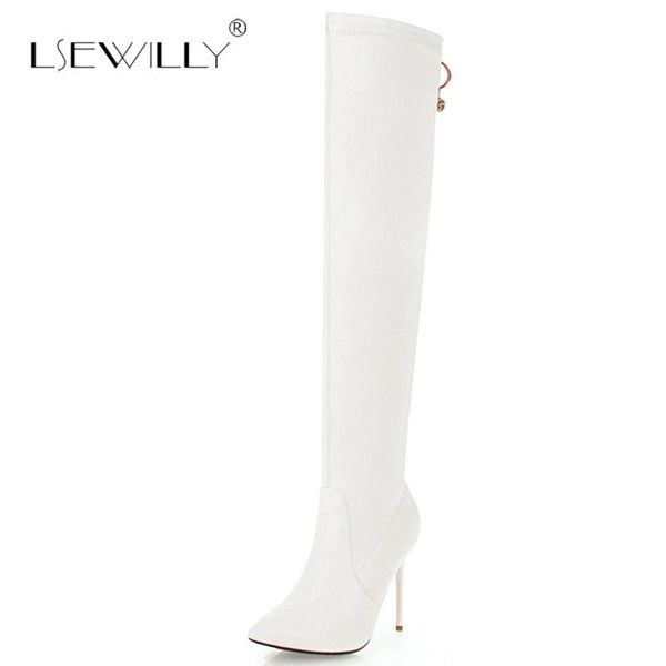 lsewilly over the knee boots winter pointed toe warm women boots lady stretch fabric slip on fashion long botas shoes s926, Black
lsewilly over the knee boots winter pointed toe warm women boots lady stretch fabric slip on fashion long botas shoes s926, Black
