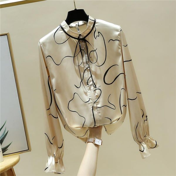 new 2021 autumn fashion women's flare long sleeves silk shirts female girls ladies shirt blouse a4047, White
new 2021 autumn fashion women's flare long sleeves silk shirts female girls ladies shirt blouse a4047, White