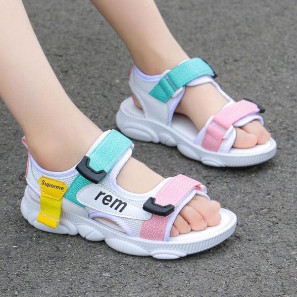 girls' sandals summer 2020 new korean fashion chine big girl soft sports sand sole children's sho, Black;red
girls' sandals summer 2020 new korean fashion chine big girl soft sports sand sole children's sho, Black;red
