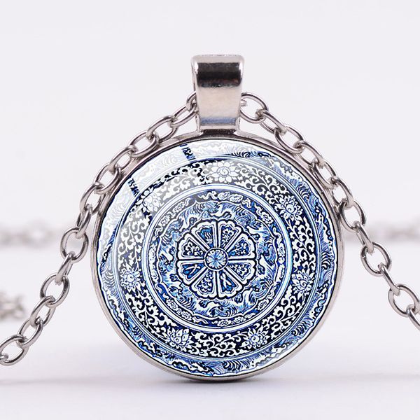 beautiful flower design art necklace blue and white porcelain glass p handmade exquisite pendant necklace for friends, Silver
beautiful flower design art necklace blue and white porcelain glass p handmade exquisite pendant necklace for friends, Silver