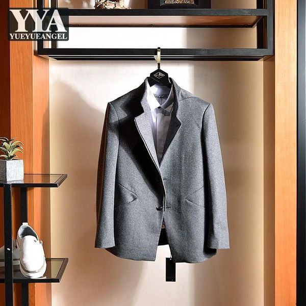 business casual wool coat men fashion design stand collar single breasted formal suit jacket mens classic gray woolen overcoat, Black
business casual wool coat men fashion design stand collar single breasted formal suit jacket mens classic gray woolen overcoat, Black