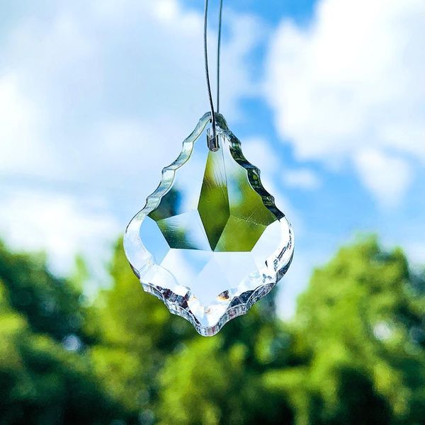 35 50 63 75mm maple leaf suncatcher crystal prisms clear crystal pendants for chandelier lighting hanging ornament home decor h bbydxc
35 50 63 75mm maple leaf suncatcher crystal prisms clear crystal pendants for chandelier lighting hanging ornament home decor h bbydxc