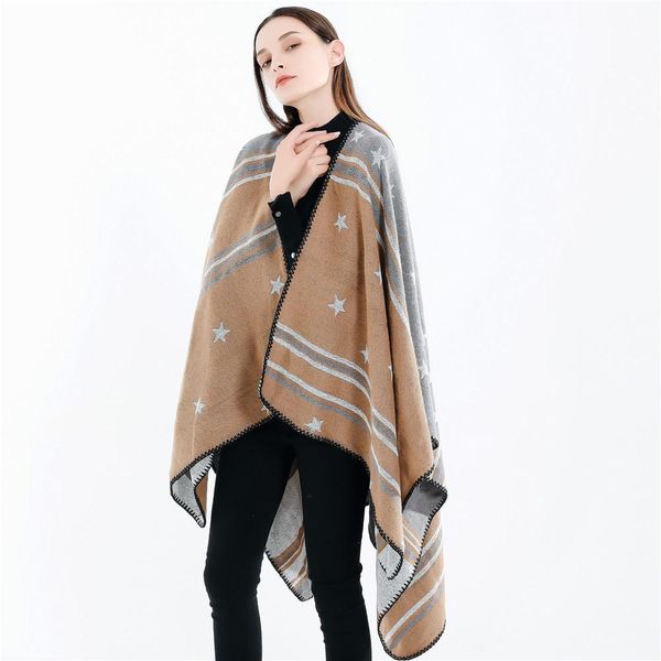 2020 new winter wind star stripe fashion cashmere like thermal scarf shawl, Blue;gray
2020 new winter wind star stripe fashion cashmere like thermal scarf shawl, Blue;gray