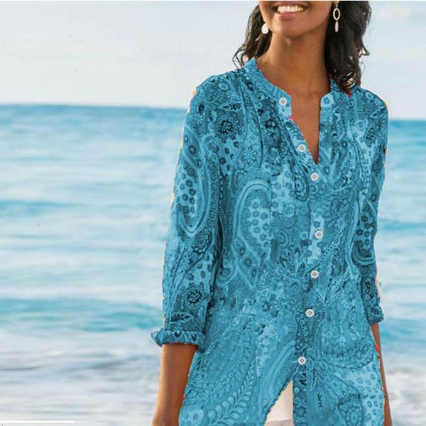 floral print women blouses plus size retro splice loose daily blouse beach shirt dames kleding blouse women chemisier, White
floral print women blouses plus size retro splice loose daily blouse beach shirt dames kleding blouse women chemisier, White