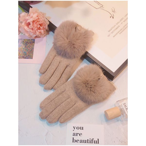 gloves for women in winter lovely korean version of spring and autumn thin style driving real rabbit hair plus thick cashmere to, Blue;gray
gloves for women in winter lovely korean version of spring and autumn thin style driving real rabbit hair plus thick cashmere to, Blue;gray