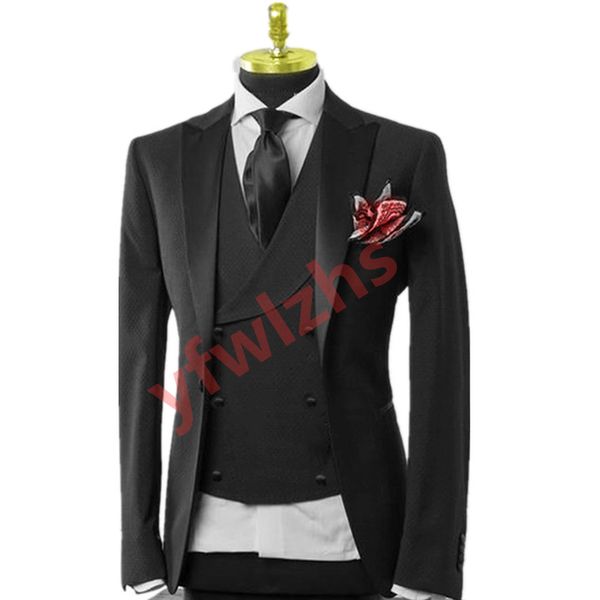 classic one button wedding tuxedos peak lapel slim fit suits for men groomsmen suit prom formal suits (jacket+pants+vest+tie) w522, Black;gray
classic one button wedding tuxedos peak lapel slim fit suits for men groomsmen suit prom formal suits (jacket+pants+vest+tie) w522, Black;gray