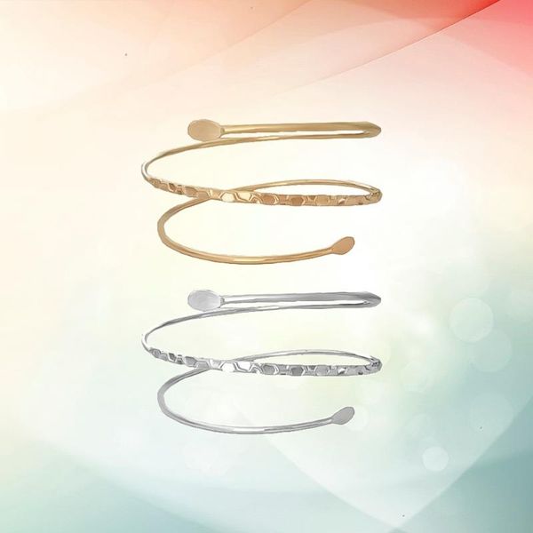 2pcs simple metal armband three ring punk style arm bracelet armlet for decoration, Golden;silver
2pcs simple metal armband three ring punk style arm bracelet armlet for decoration, Golden;silver
