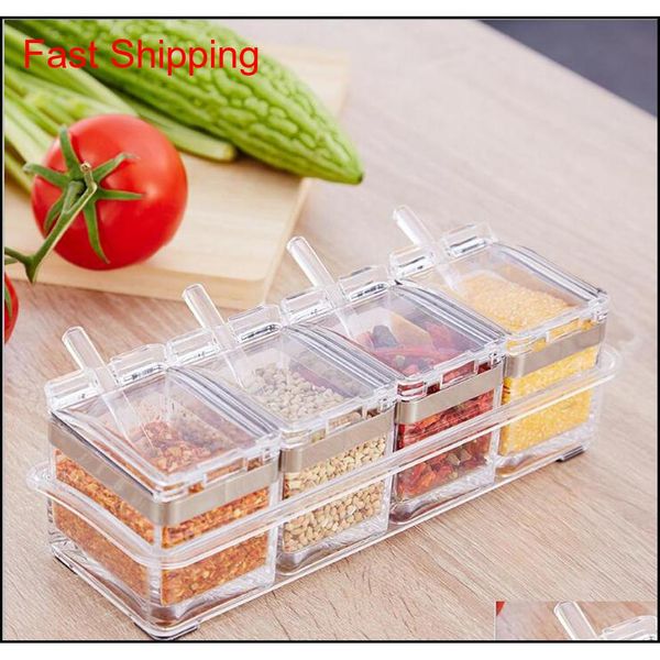 seasoning rack spice pots-4 piece acrylic seasoning box,stainless steel ring-storage container connt can jars-crue qyllyk yh_pack
seasoning rack spice pots-4 piece acrylic seasoning box,stainless steel ring-storage container connt can jars-crue qyllyk yh_pack