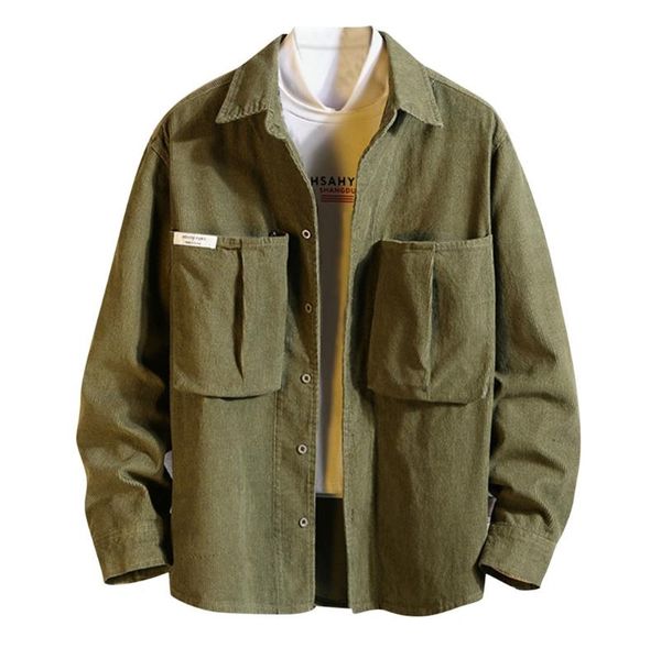 men's jackets wild corduroy large pockets long-sleeved solid color jacket single-breasted street fashion wear private service, Black;brown
men's jackets wild corduroy large pockets long-sleeved solid color jacket single-breasted street fashion wear private service, Black;brown