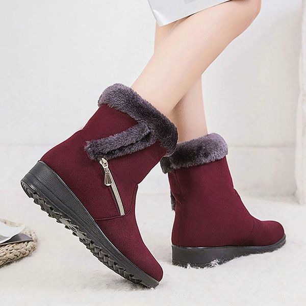 women boots snow 2020 fashion warm boots women shoes side zipper waterproof round toe ladies shoes zapatos de mujer, Black
women boots snow 2020 fashion warm boots women shoes side zipper waterproof round toe ladies shoes zapatos de mujer, Black