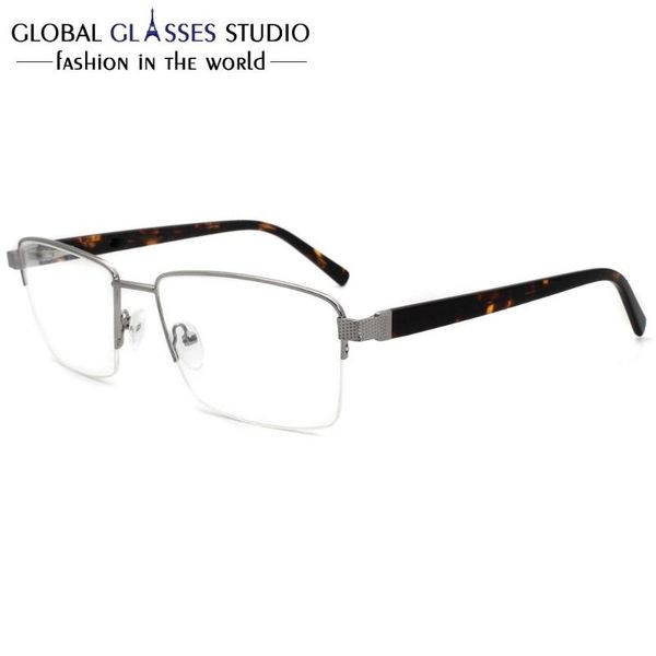 new business casual men big-size half rimless spectacles gentleman fashion metal eyewear msg7136, Black
new business casual men big-size half rimless spectacles gentleman fashion metal eyewear msg7136, Black