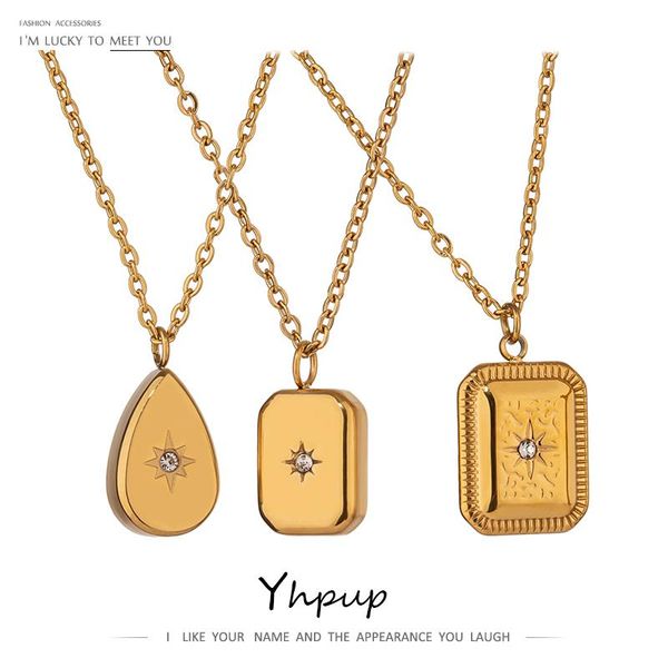 pendant necklaces yhpup stainless steel choker necklace for women fashion heart pattern square chain cubic zirconia jewelry, Silver
pendant necklaces yhpup stainless steel choker necklace for women fashion heart pattern square chain cubic zirconia jewelry, Silver