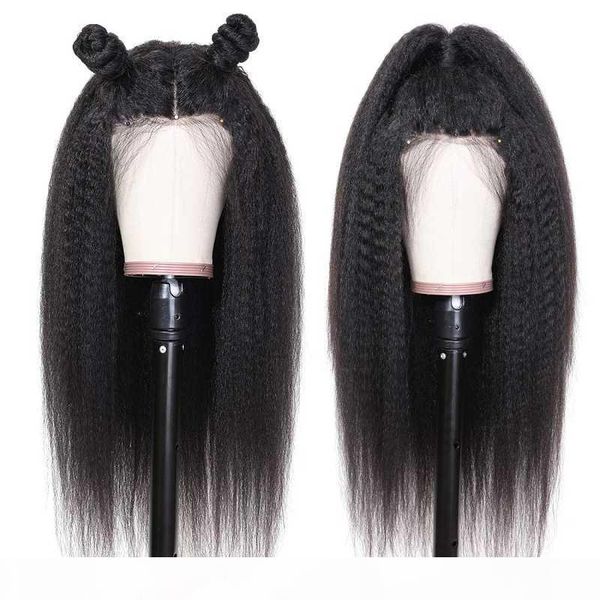 kinky straight human hair wigs 4*1 lace part wig pre plucked brazilian remy 150 density lace wig for women glueless, Black;brown
kinky straight human hair wigs 4*1 lace part wig pre plucked brazilian remy 150 density lace wig for women glueless, Black;brown