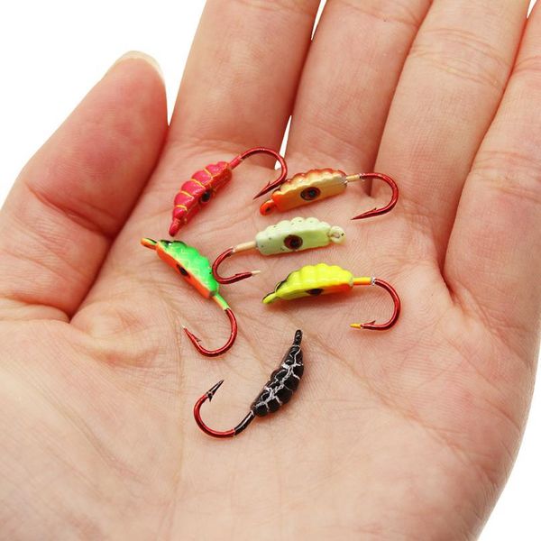 gobygo 6pcs/lot 21mm 1.5g winter ice jig sinking lead head hook maggot worm metal bait mini fishing lure tackle artific qylgnq
gobygo 6pcs/lot 21mm 1.5g winter ice jig sinking lead head hook maggot worm metal bait mini fishing lure tackle artific qylgnq