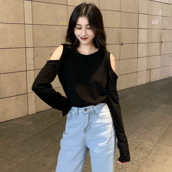 quality inspection t- net red open shoulder versatile bottoming shirt long sleeve t-shirt women xay7z, White
quality inspection t- net red open shoulder versatile bottoming shirt long sleeve t-shirt women xay7z, White
