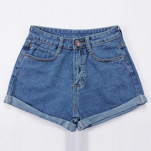europe blue crimping denim shorts for women summer new brand trendy slim casual plus size womens high waist shorts, White;black 
europe blue crimping denim shorts for women summer new brand trendy slim casual plus size womens high waist shorts, White;black