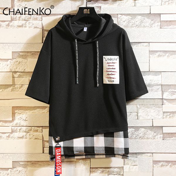 men 2020 summer new street hip hop men hoodies fashion casual short sleeve hoodies sweatshirts loose printing stitching hoodies 1019, Black
men 2020 summer new street hip hop men hoodies fashion casual short sleeve hoodies sweatshirts loose printing stitching hoodies 1019, Black