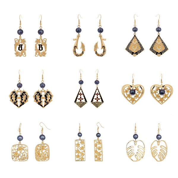 earrings women gold plated pearl earring jewelry set geometric drop plumeria flower heart hawaiian earrings for party gifts, Silver
earrings women gold plated pearl earring jewelry set geometric drop plumeria flower heart hawaiian earrings for party gifts, Silver