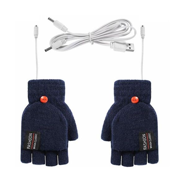 five fingers gloves winter electric usb heated thermal half-finger with hull-finger cover rechargeable for outdoor bike cycling indoor, Blue;gray
five fingers gloves winter electric usb heated thermal half-finger with hull-finger cover rechargeable for outdoor bike cycling indoor, Blue;gray