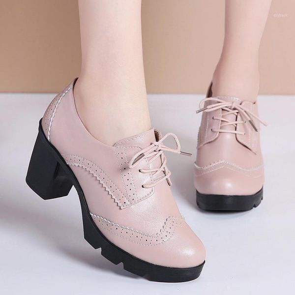 dress shoes british lace up women high heels brogue vintage pu leather female footwear big size 34-43 oxford for pumps1, Black
dress shoes british lace up women high heels brogue vintage pu leather female footwear big size 34-43 oxford for pumps1, Black