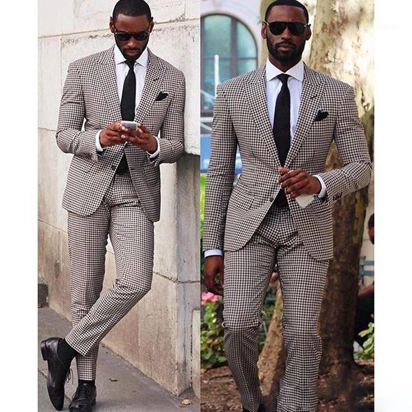 men's suits & blazers houndstooth wedding tuxedos slim fit for men groomsmen suit two pieces prom formal (jacket+pants+tie)1, White;black
men's suits & blazers houndstooth wedding tuxedos slim fit for men groomsmen suit two pieces prom formal (jacket+pants+tie)1, White;black