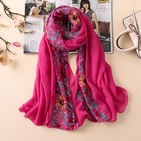 elegant embroidery scarf women vintage floral summer pashmina cotton hijab shawl lady wrap bandana female foulard winter scarves wmtfbl, Blue;gray
elegant embroidery scarf women vintage floral summer pashmina cotton hijab shawl lady wrap bandana female foulard winter scarves wmtfbl, Blue;gray