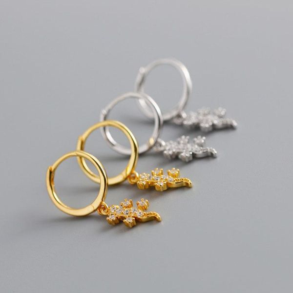 hoop & huggie tiny gecko earrings in sterling silver 925 golden animal fine jewelry for fashion women/girls anniversary party, Golden;silver
hoop & huggie tiny gecko earrings in sterling silver 925 golden animal fine jewelry for fashion women/girls anniversary party, Golden;silver