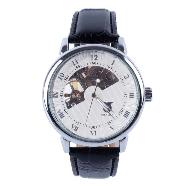 jushidai leather men's watch fashion fashion leisure hollow design mechanical watch business, Slivery;brown
jushidai leather men's watch fashion fashion leisure hollow design mechanical watch business, Slivery;brown