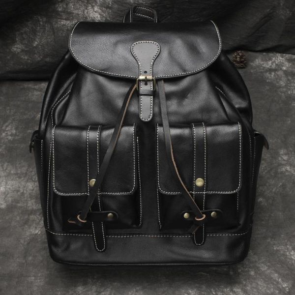 nesitu highend vintage casual large capacity brown black thick genuine leather women's backpack female girl travel bag m6014
nesitu highend vintage casual large capacity brown black thick genuine leather women's backpack female girl travel bag m6014