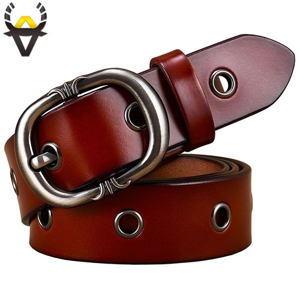 fashion metal hollow genuine leather belts for women quality pin buckle belt woman cow skin waist strap for jeans width 2.8 cm y200428, Black;brown
fashion metal hollow genuine leather belts for women quality pin buckle belt woman cow skin waist strap for jeans width 2.8 cm y200428, Black;brown