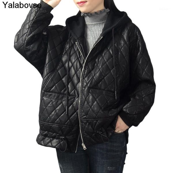 leather jacket female korean styles autumn and winter clothes large size loose casual hooded black pu coat for women1
leather jacket female korean styles autumn and winter clothes large size loose casual hooded black pu coat for women1