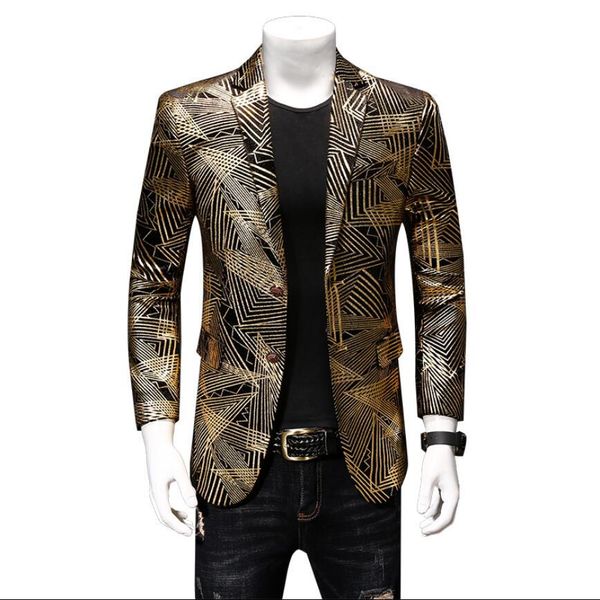 2020 little new men's jacket fine spring and autumn stage singing personality costume big single-size western blazers 0oa7, White;black
2020 little new men's jacket fine spring and autumn stage singing personality costume big single-size western blazers 0oa7, White;black