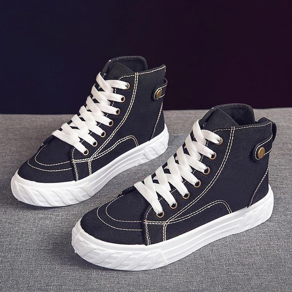 boots canvas ankle women shoes casual solid platform woman sneakers sewing lace-up female promotional s, Black
boots canvas ankle women shoes casual solid platform woman sneakers sewing lace-up female promotional s, Black