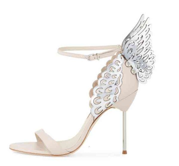 ladies leather high heels wedding sandals buckle rose solid butterfly ornaments sophia webster shoes nude hollow out wing, Black
ladies leather high heels wedding sandals buckle rose solid butterfly ornaments sophia webster shoes nude hollow out wing, Black