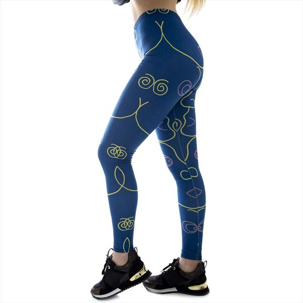 women legging secret faces blue fashion line printing leggins stretch elasticity leggings workout fitness slim pants, Black
women legging secret faces blue fashion line printing leggins stretch elasticity leggings workout fitness slim pants, Black