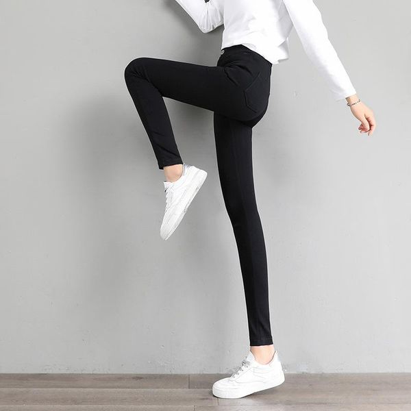 large size women leggings autumn winter pants high waist elastic skinny casual trousers black outerwear tc9080
large size women leggings autumn winter pants high waist elastic skinny casual trousers black outerwear tc9080